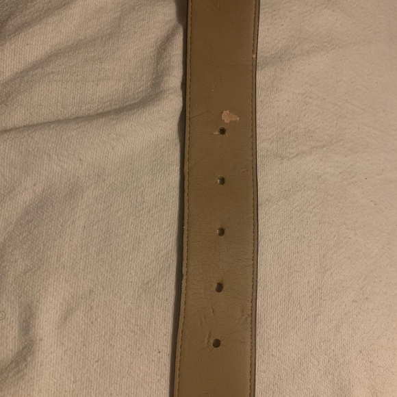 ✨⚡️💥Talbots Women Belt Size S Black Leather Exterior Gold Bamboo Buckle - Picture 4 of 11